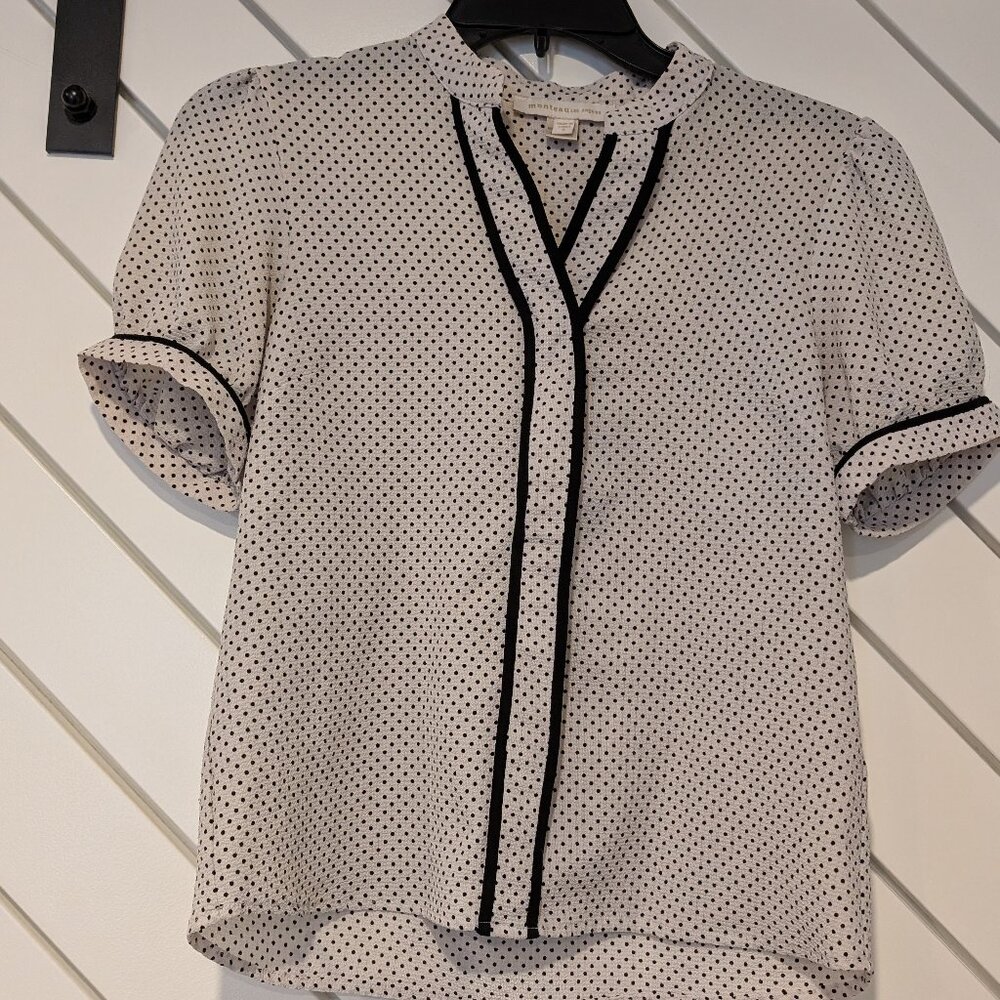 Monteau Los Angeles Polka Dot Blouse